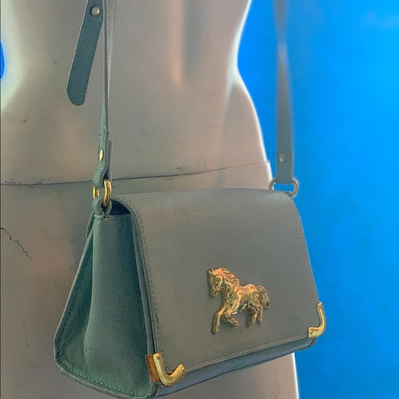 VINTAGE GOLD HORSE BAG - Picture 3 of 3